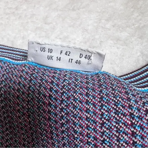 Akris Punto Fantasy Blue Jacquard Knit Sleeveless Top