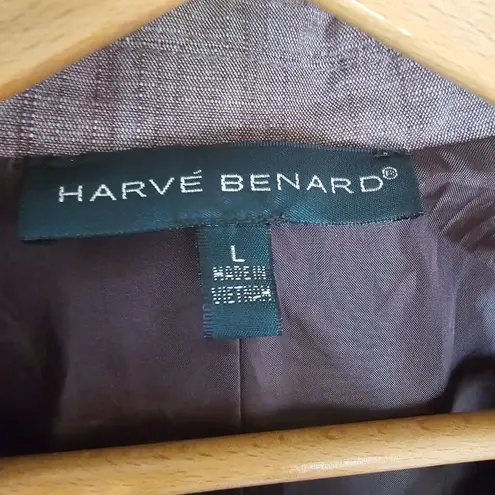 Harvé Benard Harve Benard Cropped Blazer – Brown, Size Large (Belt Missing)