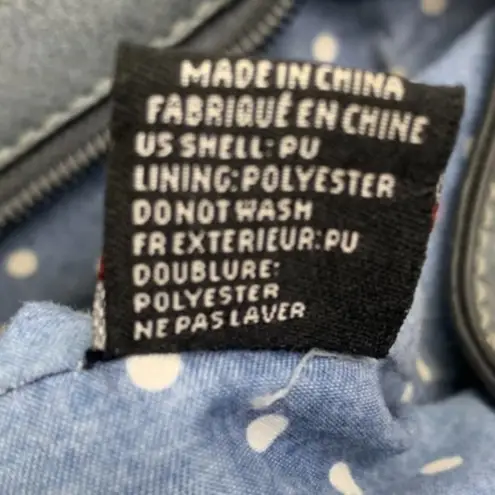 Urban Expression Urban Expressions Distressed Gray/Blue Certified Vegan Satchel