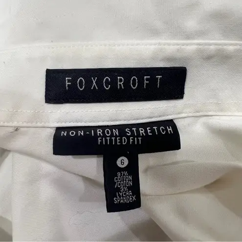 Foxcroft  Non-Iron Stretch Fitted Fit Button Down Shirt