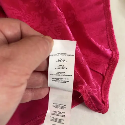 Missguided Satin Jacquard Tie Side Crop Top, Size 2, NWT