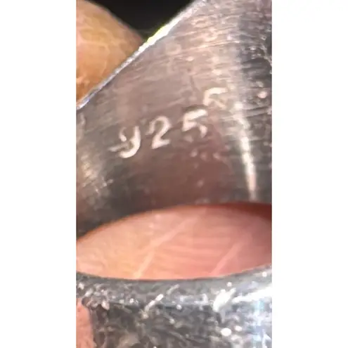 VINTAGE MEXICO BIG BOLD STERLING SILVER 925 RING SZ 7.25 SOUTHWEST RETRO