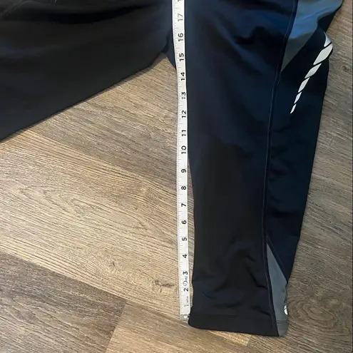 Pearl Izumi Select Women Bike Capri Black & Grey Crop Cycling Leggings Sz Med