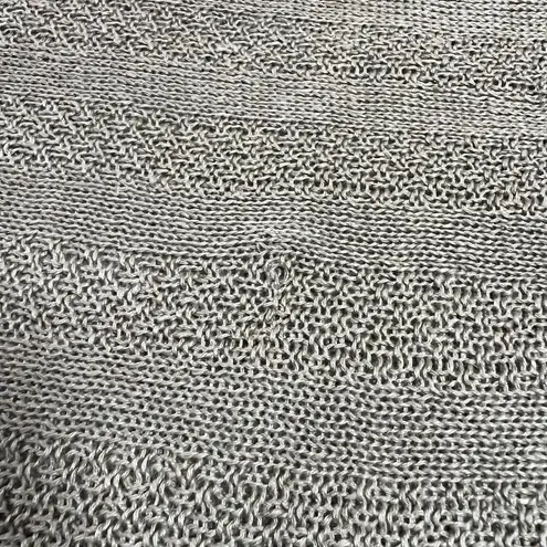 Tahari 100% Linen Open Knit Dolman Sleeve Sweater Size M Coastal Preppy Summer