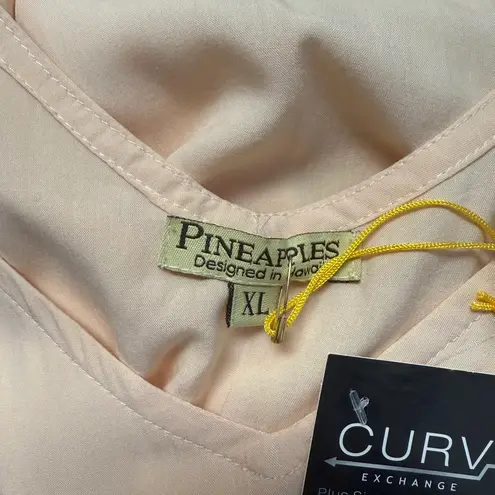 Pineapples Tropical Tank Top And Slit Pants Set