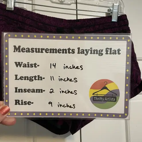 Lululemon Women's Lined Sheer Mesh Inserts Athletic Shorts Sz 6 Purple - Image 4