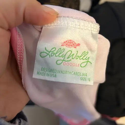 Lolly Wolly Doodle Pink Geometric Sundress