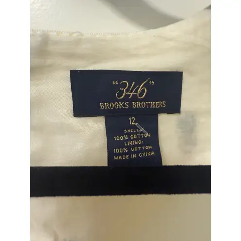 Brooks Brothers 346 Pineapple Yellow SHIFT DRESS Size 12 Cotton Lined hemmed 3"