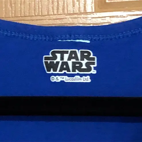 Star Wars The Mandalorian The Child Retro Stripes Tank Top Blue 100% Cotton •Size Medium Unisex