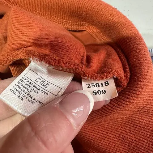 Royal Robbins Royal Robbin’s Women’s Full Zip Sweatshirt SZ L Embroidered Pumpkin Spice Orange