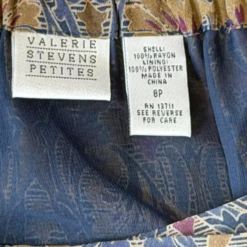 Valerie Stevens Vintage Petite Patterned Maxi Skirt