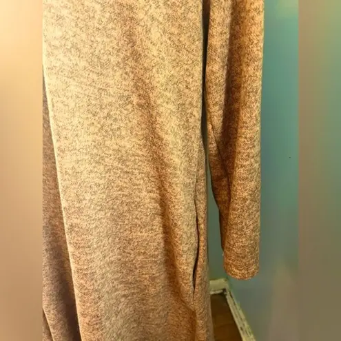 Riah Fashion Orange Hacci Sweater Knit Dress, Pockets, Size XL