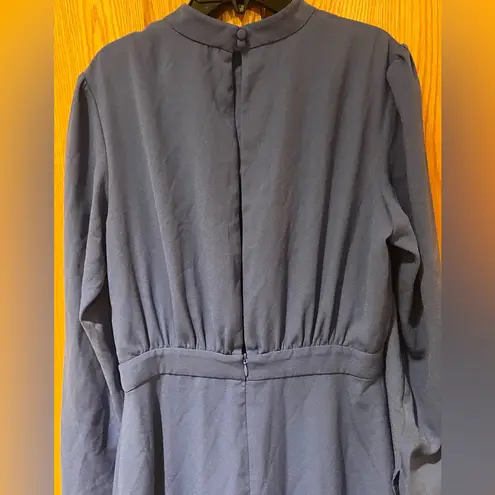 Finders Keepers Blouson Bodice Bloom Fit-&-Flare Mini Dress Cobalt Blue Meduim