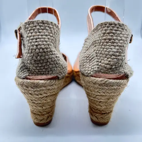 Toni Pons Espadrilles Womens EU 36 US 6 Metallic Rose Gold Wedge Ankle Strap