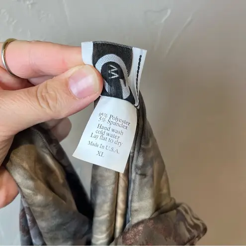 Y2k metallic cheetah 90s spice print animal mob boss cowl neck rachel copper low Brown Size L