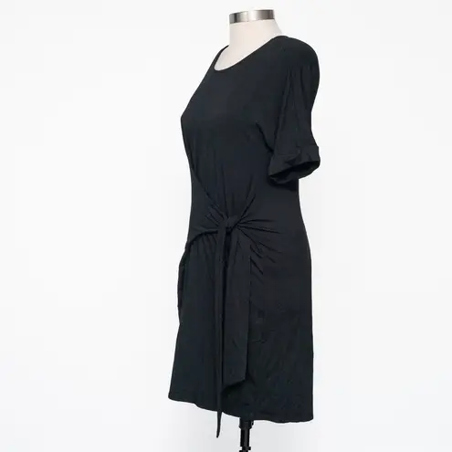 Nic+Zoe Knit Tie Dress Black Onyx Medium