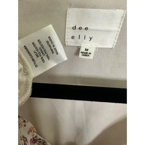 Dee Elly Floral Maxi Dress Size Medium Spring Summer Romantic