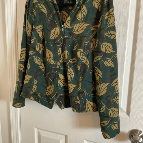 Requirements Leaf print Women's Jacket size large