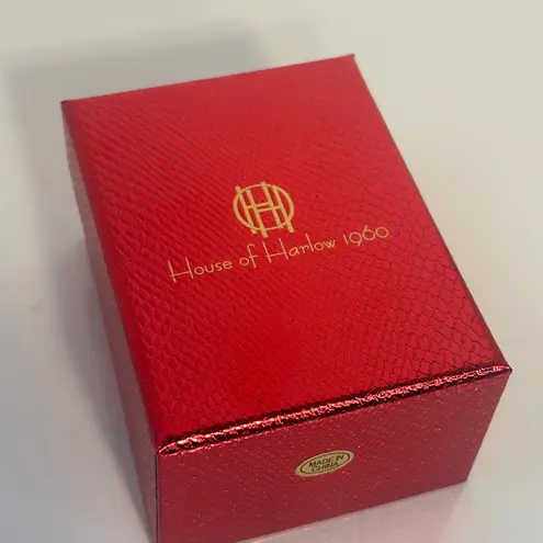 House of Harlow 1960 Set of 6 Gold Tone Hoop Drop Stud Earrings Holiday Gift