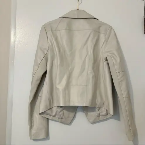 Neiman Marcus  Open Front Leather Jacket