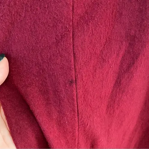 Forgotten Grace Top High Low Tie Front Soft Comfy Short Sleeve Dark Red Casual