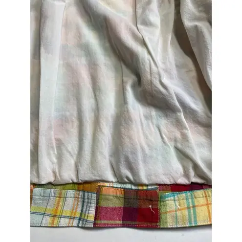 Pendleton Patchwork Madras Tartan Plaid Button Up Trucker Jacket Sm Vintage Crop