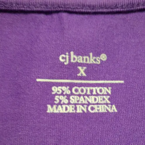 cj banks  Purple Tee Size X (14W)