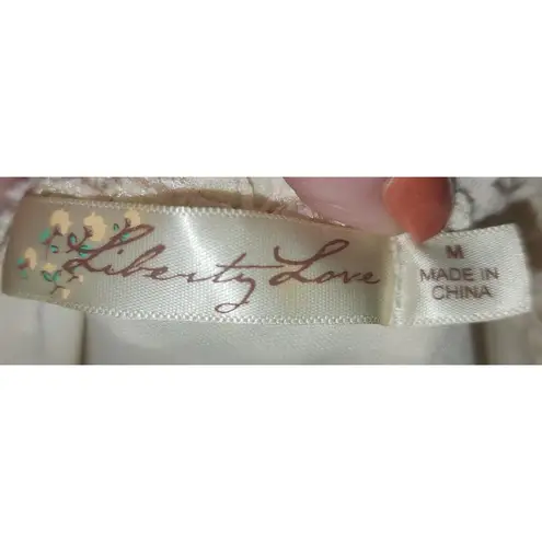 Liberty Love Strapless Dress Bohemian Print Casual Dress Size M