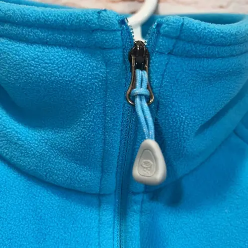 Mountain Hardwear  XS pullover fleece fitted blue half zip up long sleeve