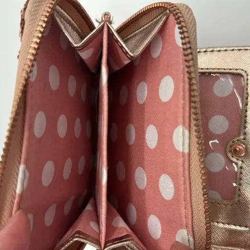 Lounge Fly Disney Rose Gold Sequined Minnie Mouse Wallet with Ears