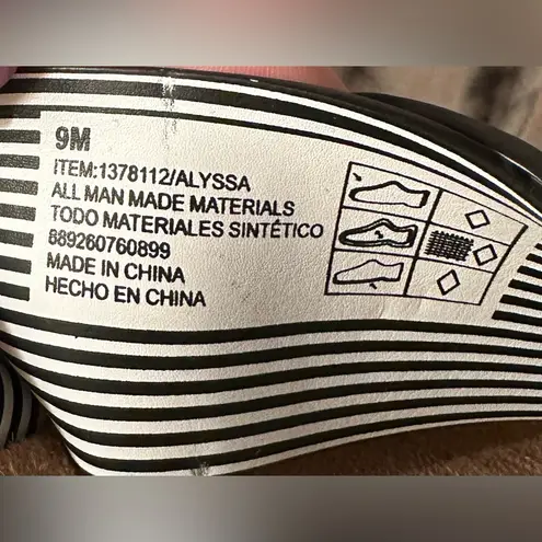 IZOD Women's Alyssa Sandals Slides Slip-on Black Size 9