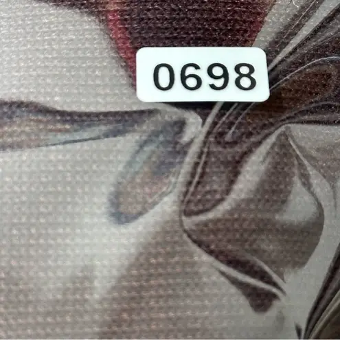 Ecru Women’s Size S Deep Burgundy Wine Ribbed Knit Lace Up V-Neck Top Sweater