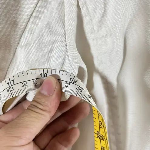 Cache Jacket Womens Size M Button Up Y2K White Fitted 2000s VTG Beaded Lace Size M