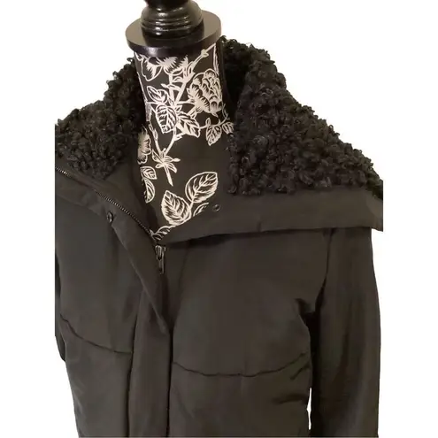 Simply Vera, Vera Wang Simply Vera Vera Wang Puffer Quilted Faux Fur Winter Coat Jacket Designer