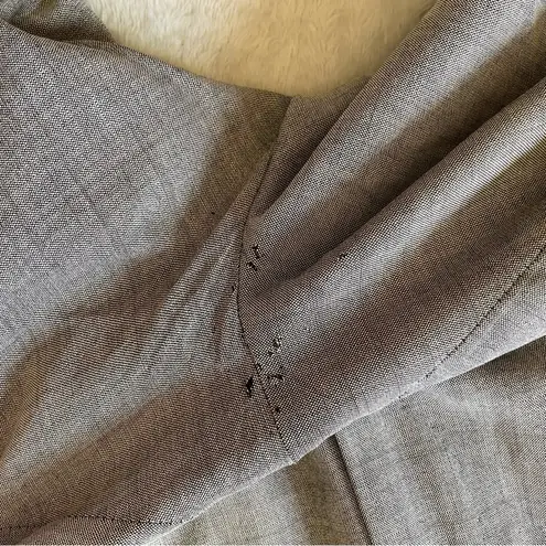 Max Mara Wool Mohair Blend Minimalist Euro Chic Wide Leg Low Rise Trousers 6