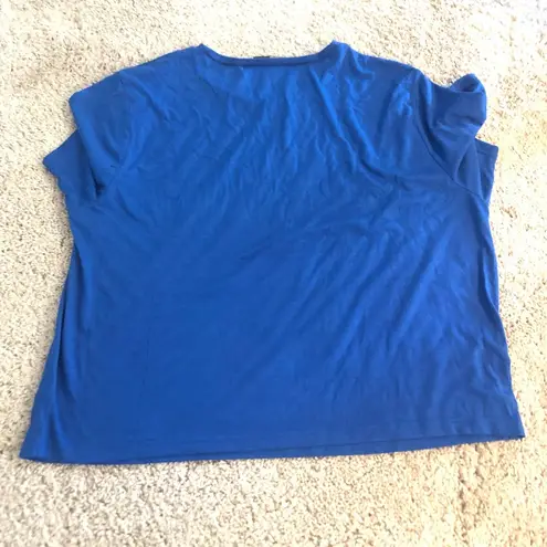 Blue West Coast Cropped T Shirt Size XL