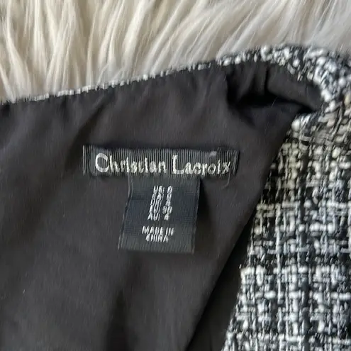 Christian LaCroix NWOT Tweed Long Sleeve Mini Dress