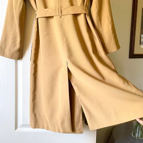 Sézane Oprah Trench Coat Belted Double-Breasted Beige Tan 36 NWT