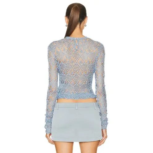 SER.O.YA Parley Crochet Top in Sky Blue XS