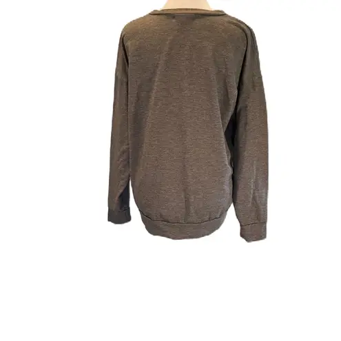 West Coast Love Gray Graphic Sweatshirt Positive Mind Vibes Life in Iridescent