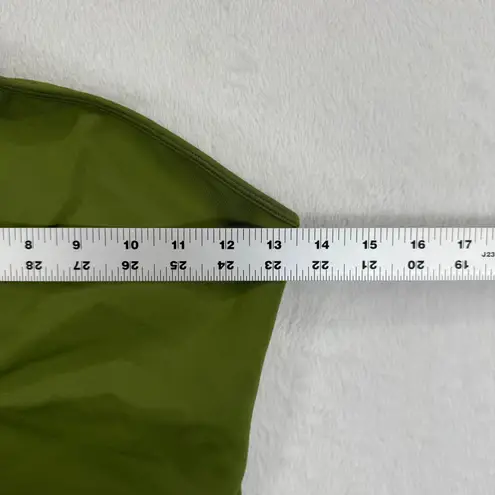 New Beginnings By April Daniels Olive Green One Shoulder Bodysuit Small