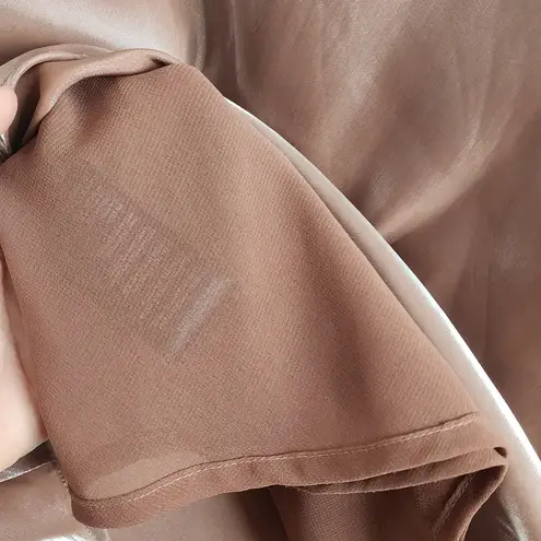 Anthropologie NWT  Dusty Rose Elegant Satin Midi Skirt‎ size S