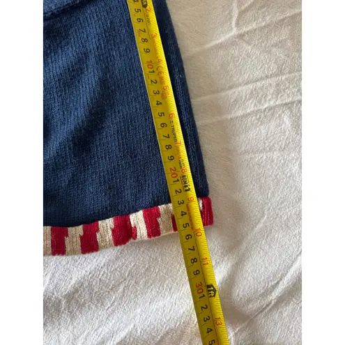 Quacker Factory Stars & Stripes Cardigan Sweater –2X Blue Size XL