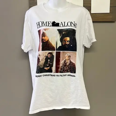 Home Alone Women’s Merry Christmas Ya Filthy Animal White T
