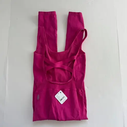 Free People  Movement Good Karma Jumpsuit in Berry Size X-Small/Small NWT - Image 4