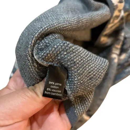 Peruvian Connection Gray Aztec Knit Mini Dress Size Small