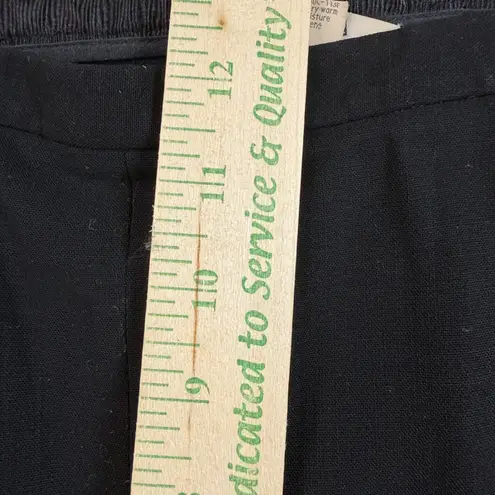 Giorgio Armani Black Wool Blend Dress Pants Trousers Womens Made in Italy