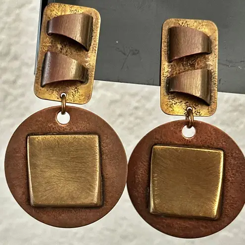 BAER SF ā Vintage Brutalist Copper & Brass Sculptural Clip