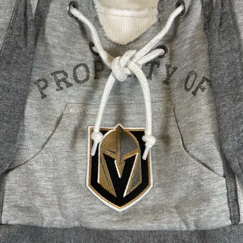 Vegas Golden Knights Sweatshirt Fabric Tote Bag Embroidered VGK Logo Good Cond. Gray