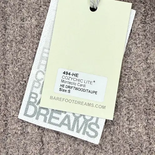 Barefoot Dreams CozyChic Lite Montecito Cardi Cardigan HE Driftwood Taupe Size S